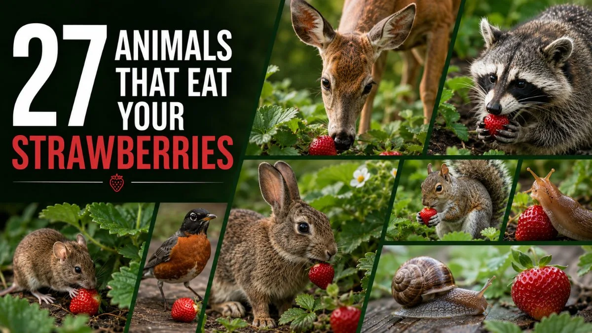 animals that love eating strawberries