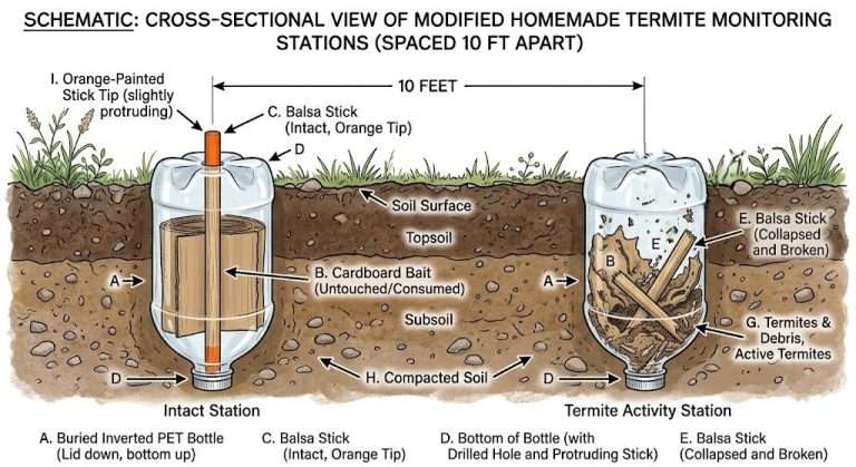 How To Build Cheap DIY Termite Damage Inspection Stations