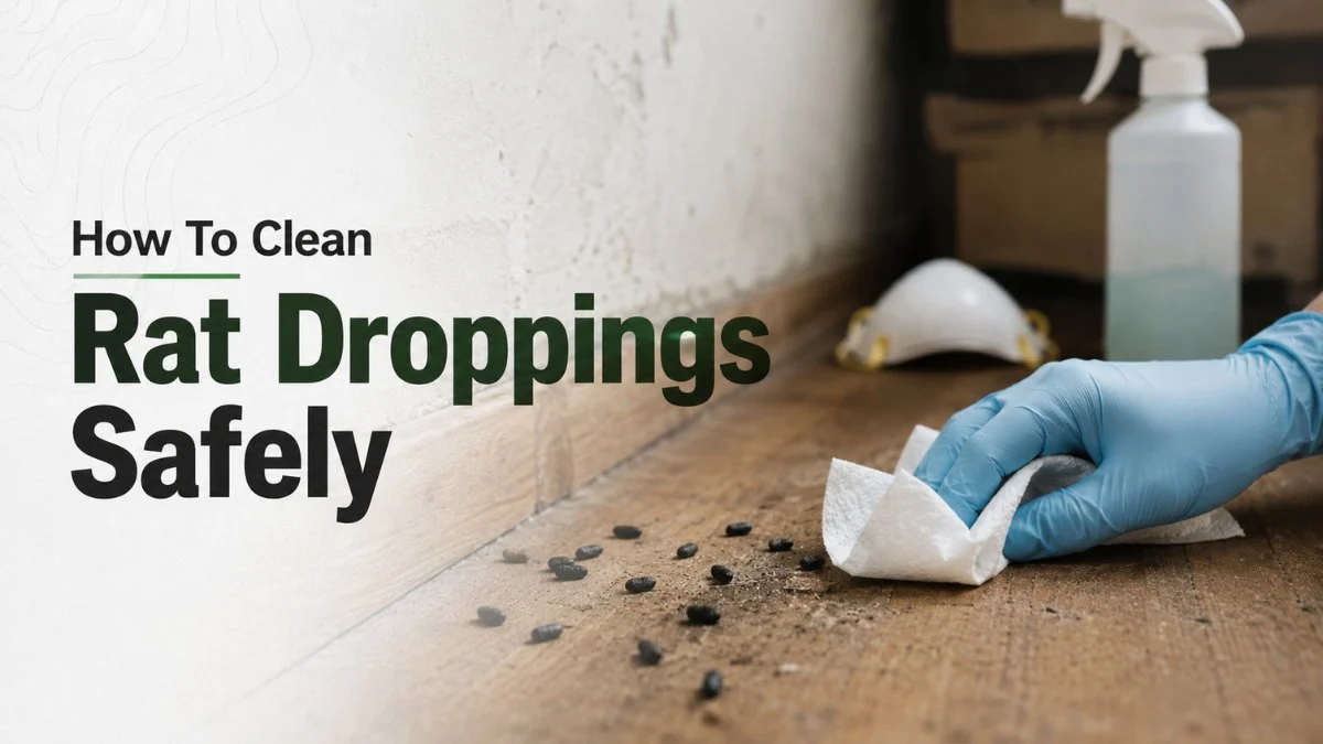 how to clean rat droppings safely