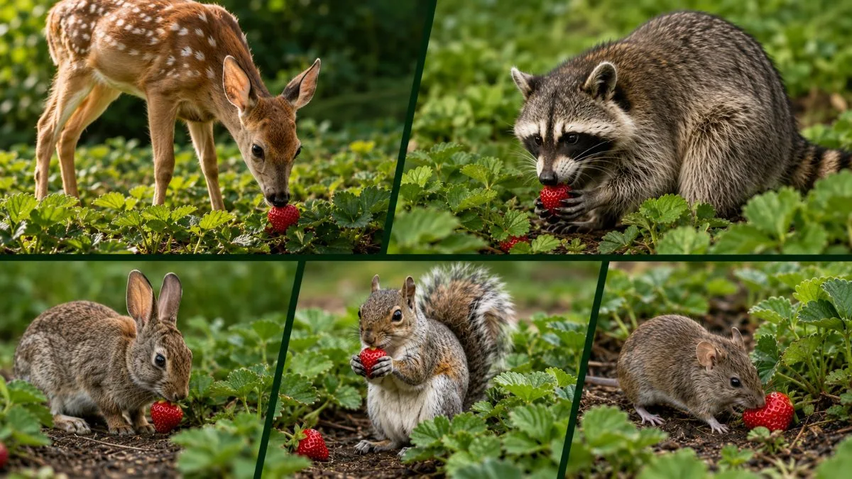 animals that love eating strawberries